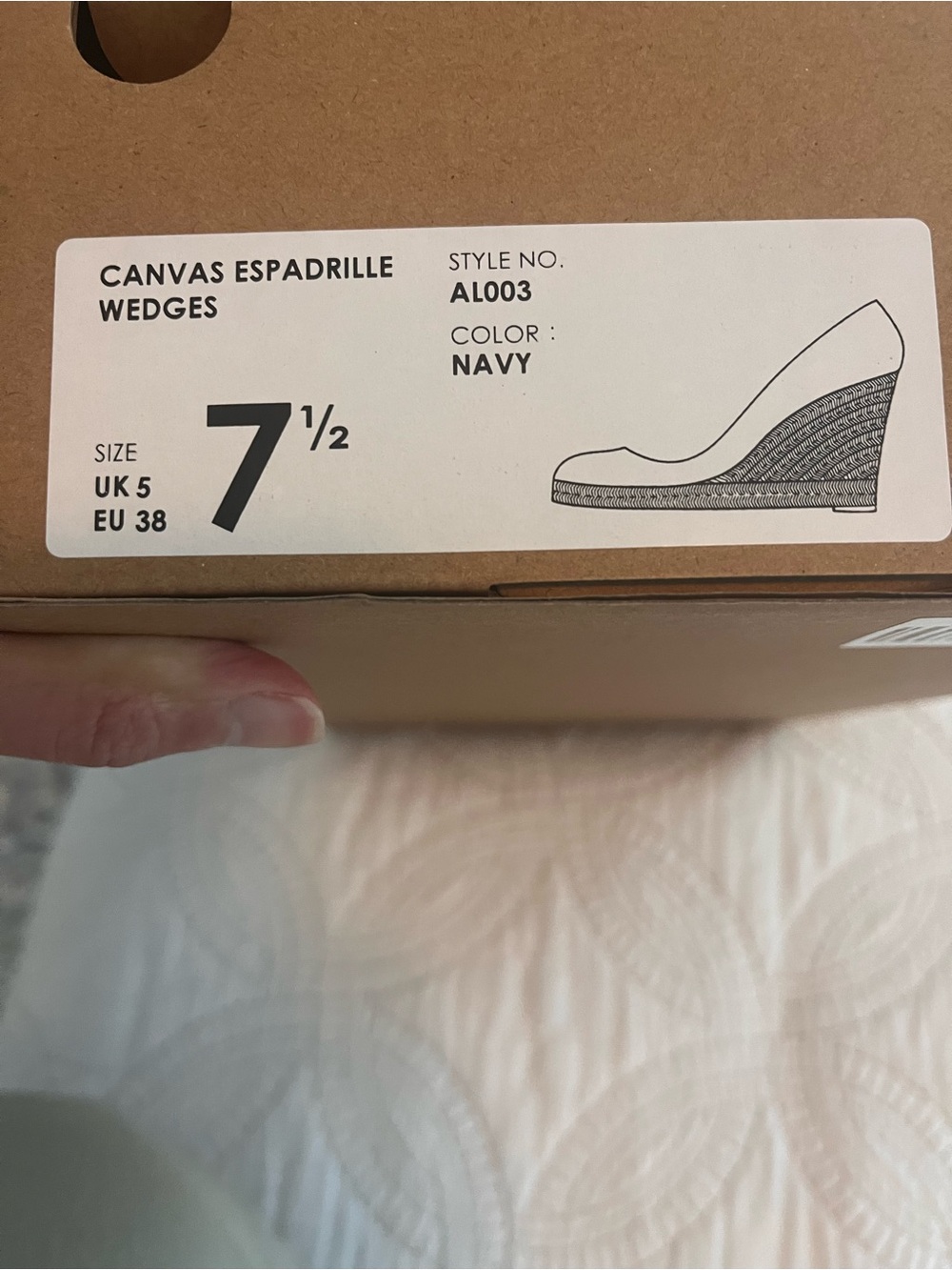 J. Crew Navy Espadrille Wedges - Picture 9 of 10
